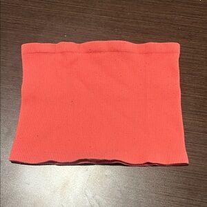 Free People Coral Ribbed Tube Top